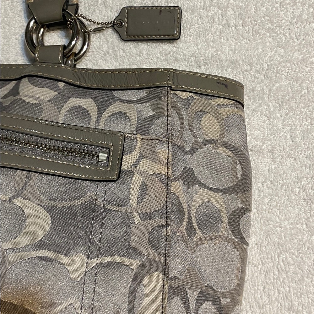 Coach Gray Shoulder Bag - Picture 5 of 10
